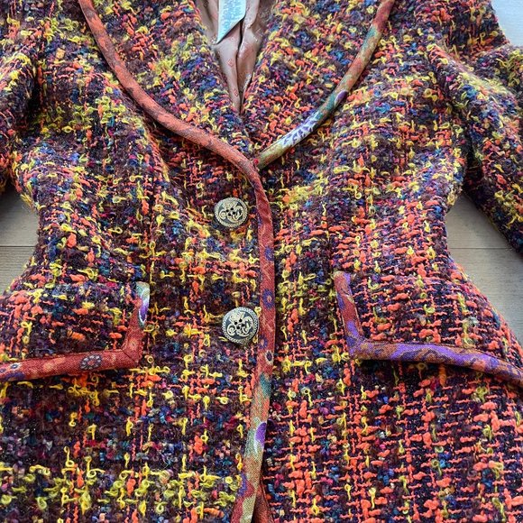 Auc Christian Lacroix Boucle Tweed 2 pisses suit - Picture 8 of 15